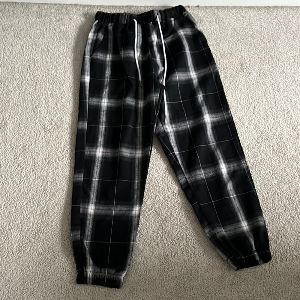 flannel joggers